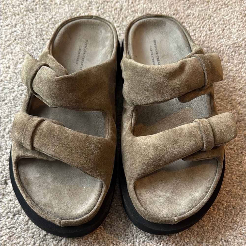 NWT Officine Creative Suede Sandals (made in Italy)